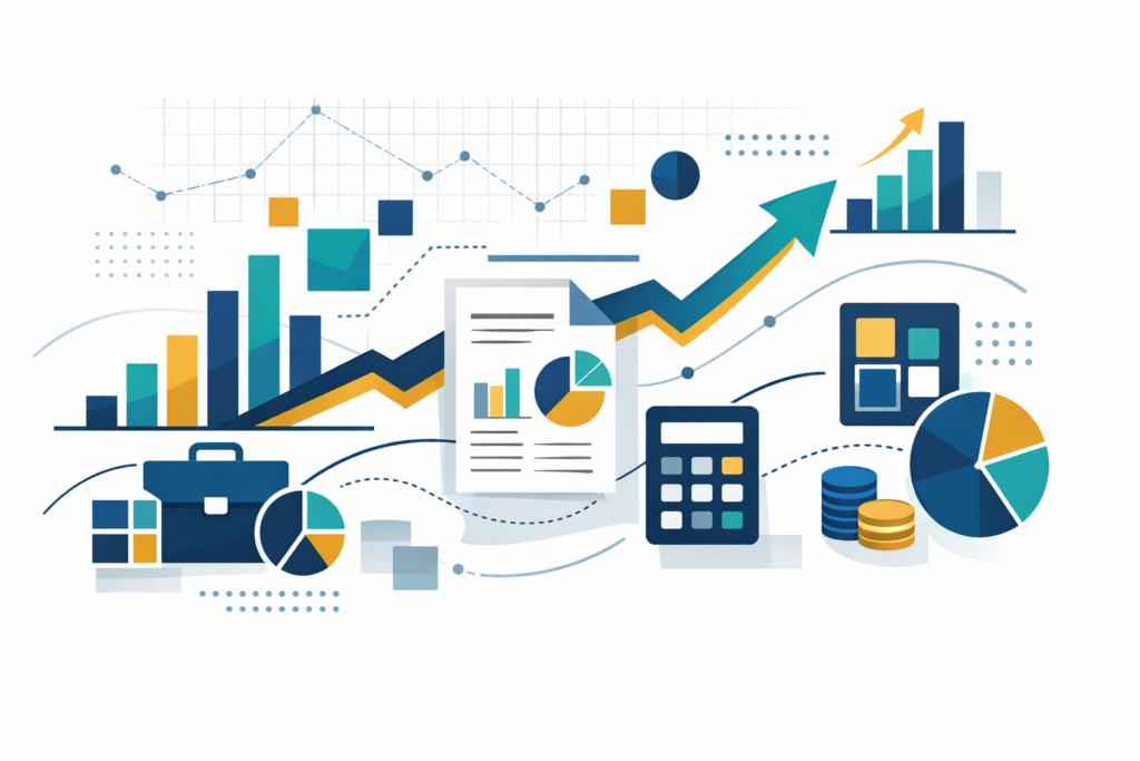 Pessoa calculando como declarar ações no imposto de renda 2026 com documentos e computador na mesa