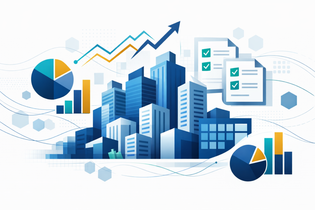 Pessoa preenchendo declaração de imposto de renda 2026 com documentos de fundos imobiliários FII na mesa